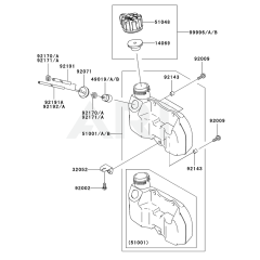 Fuel Tank/Valve for KHT600D