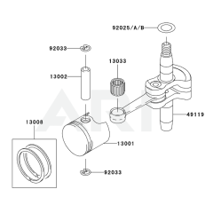 Piston & Crankshaft for KHT600S