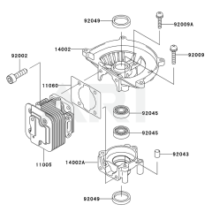 Cylinder / Crankcase for KHT600S