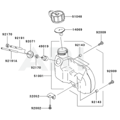Fuel Tank & Valve for KHT600S