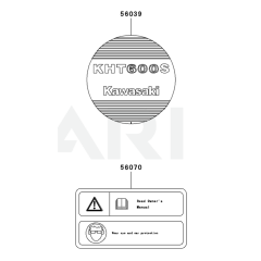 Kawasaki KHT600S Label