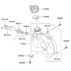 Fuel Tank & Valve for KHT600SC
