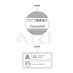 Kawasaki KHT750S Label