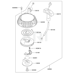 Starter for Kawasaki KHT750SC