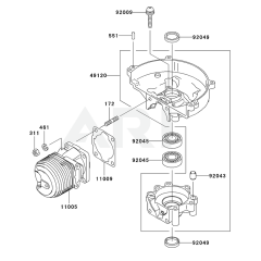 Cylinder / Crankcase for KHT750SC