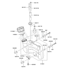 Fuel Tank & Valve for Kawasaki