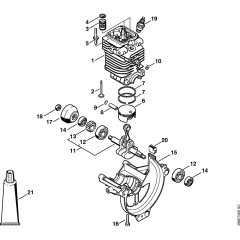 Cylinder & Engine Pan for Stihl