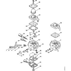 Carburetor for Stihl KM55