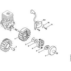 Ignition & Clutch for Stihl KM55