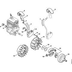 Ignition & Clutch for Stihl KM56C