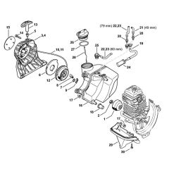 Rewind Starter & Fuel Tank