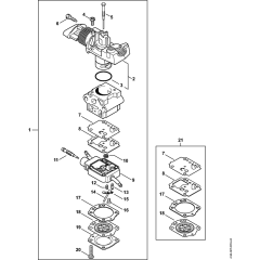 Carburetor for Stihl KM94R