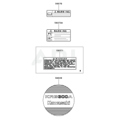 KRB300A Blower Label