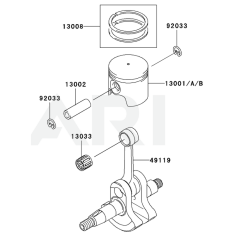 Piston/Crankshaft for KRB300A
