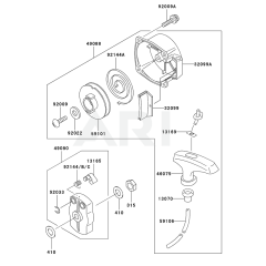 Starter for Kawasaki KRB400A