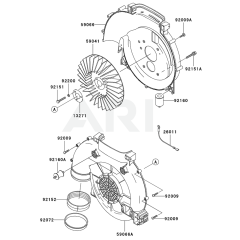 Kawasaki KRB400B Blower Housing