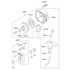 Starter for Kawasaki KRB400B