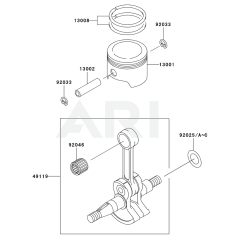 Piston/Crankshaft for KRB450BC