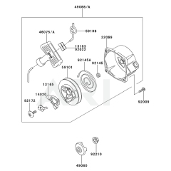 Starter for Kawasaki KRB650B