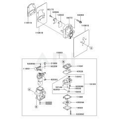 Carburettor for Kawasaki Blower