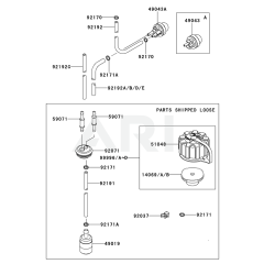 Fuel Tank & Valve for KRB650B