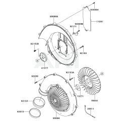 Kawasaki KRB650B Blower Housing