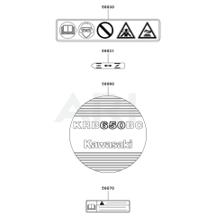 KRB650BC Blower Label