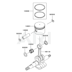 Piston & Crankshaft for KRB650BC