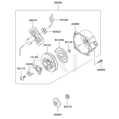 Starter for Kawasaki KRB650BC