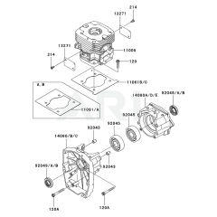 Cylinder/Crankcase for KRB750A