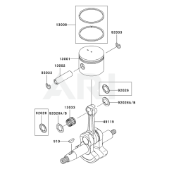 Piston/Crankshaft for KRB750AC