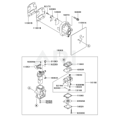 Carburettor for KRB750AC