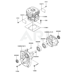 Cylinder/Crankcase for KRB750AC