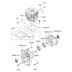 Cylinder/Crankcase for KRB750B
