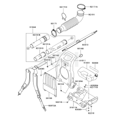 Frame/Coupling for Kawasaki Blower