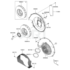 Kawasaki KRB750BC Blower Housing