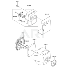 Air Filter/Muffler for KRH300A
