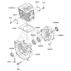 Cylinder/Crankcase for KRH300A