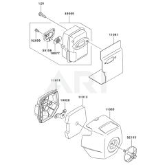Air Filter/Muffler for KRH300AC