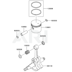 Piston/Crankshaft for KRH300AC