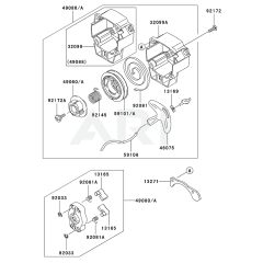 Starter for Kawasaki KRH300AC