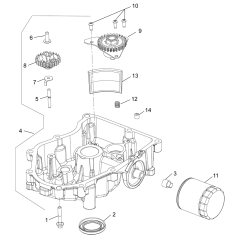 Lubrication for Kohler KT620