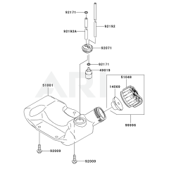 Fuel Tank & Valve for KTF27A