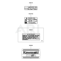 Kawasaki KTF27A Label