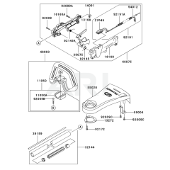 Pipe, Handle & Guard for KTF27AC