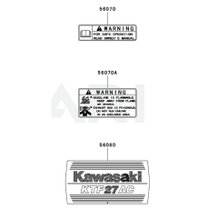 Kawasaki KTF27AC Label