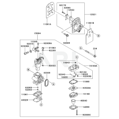 Carburettor for Kawasaki KTF27B