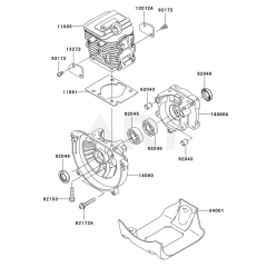 Cylinder/Crankcase for KTF27B