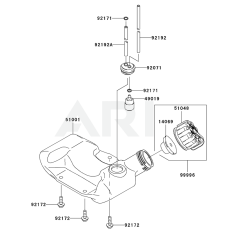 Fuel Tank & Valve for KTF27B