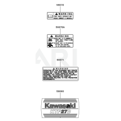 Kawasaki KTF27B Label